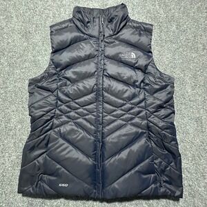 The North Face Women's 550‎ Down Puffer Vest Small S Quilted Insulated